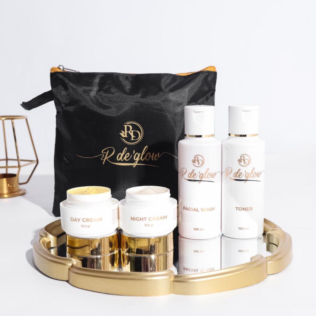 Paket Cream RD RDE Glow Rinna Diazella Original Toner Cleanser Skincare Glowing Wajah Grosir