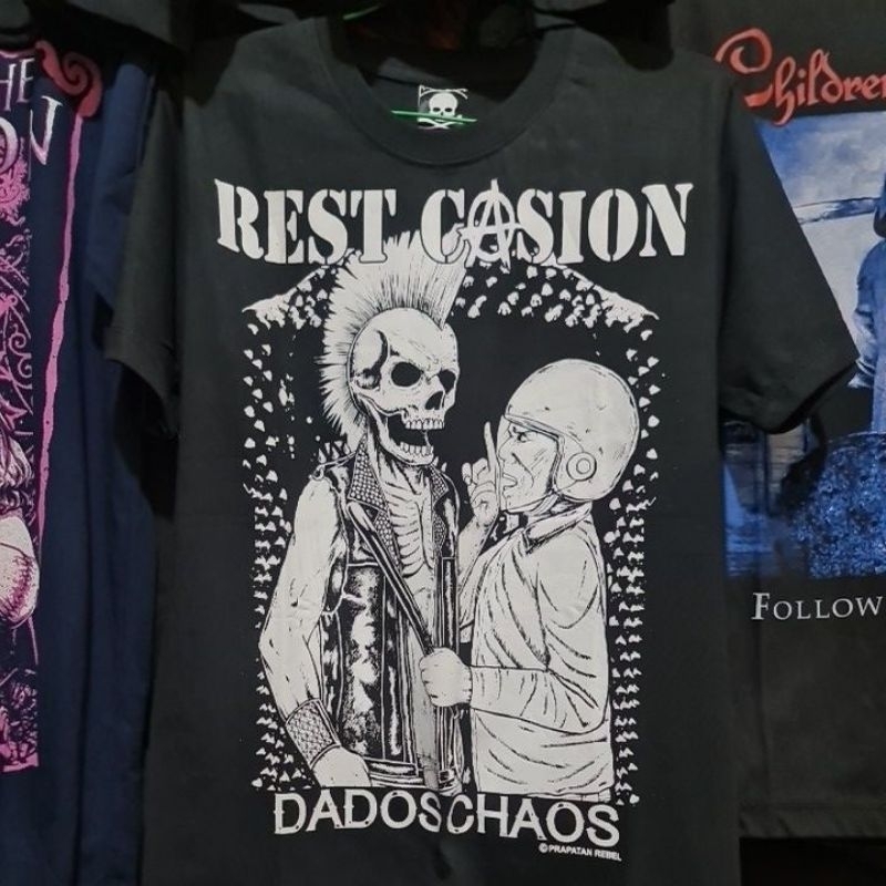 TSHIRT PUNK REST CASION DADOS CHAOS PREMIUM COTTON 24S