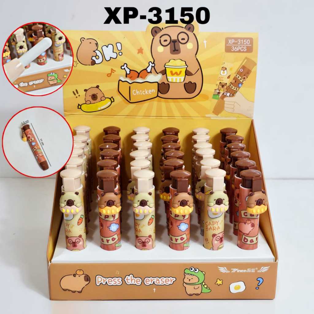 

SOS Penghapus Dorong 10.8cm + Klip Lucu / Stip/ Eraser / Setip