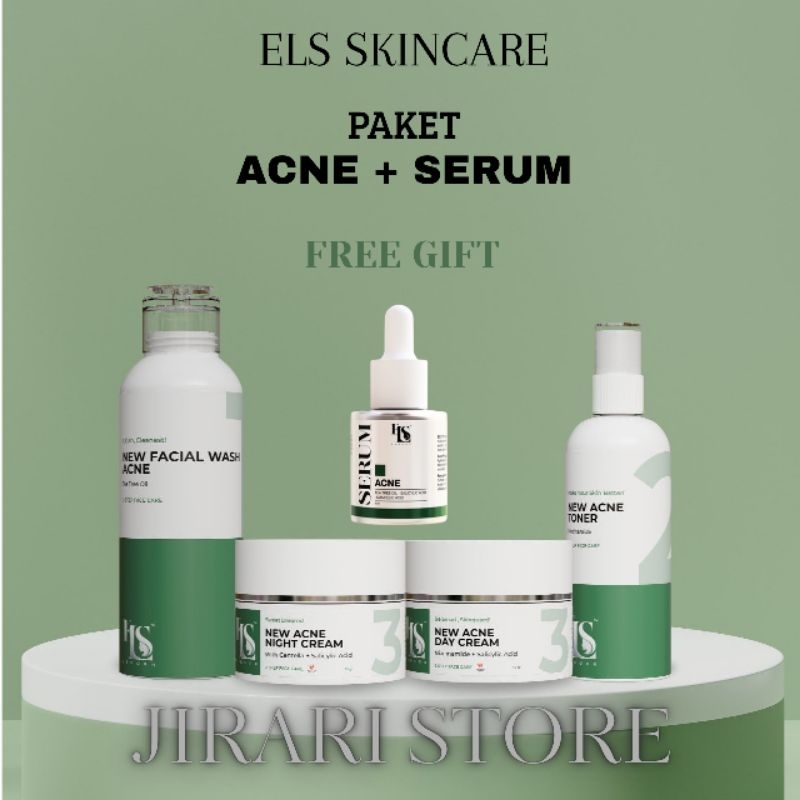 LS SKINCARE PAKET GLOWING NEW ACNE + SERUM ORIGINAL BPOM (Untuk Kulit Berjerawat)