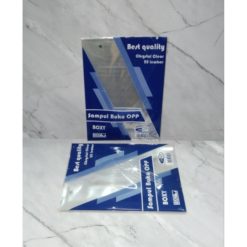 

SAMPUL BUKU PLASTIK BOXY SLIP / SAMPUL BUKU BOXY / SAMPUL BUKU SLIP / SAMPUL BUKU PANJANG PLASTIK - SIMPATY