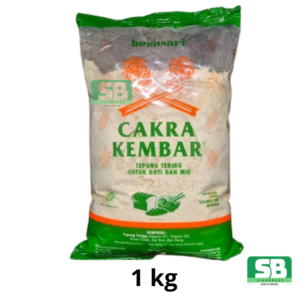 

TEPUNG TERIGU CAKRA KEMBAR KEMASAN 1 KG
