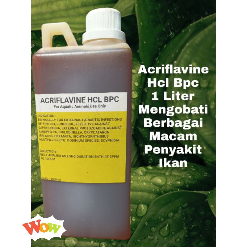 Acriflavine hcl bpc 1 Liter/Acriflavine 1liet/obat ikan 1liter
