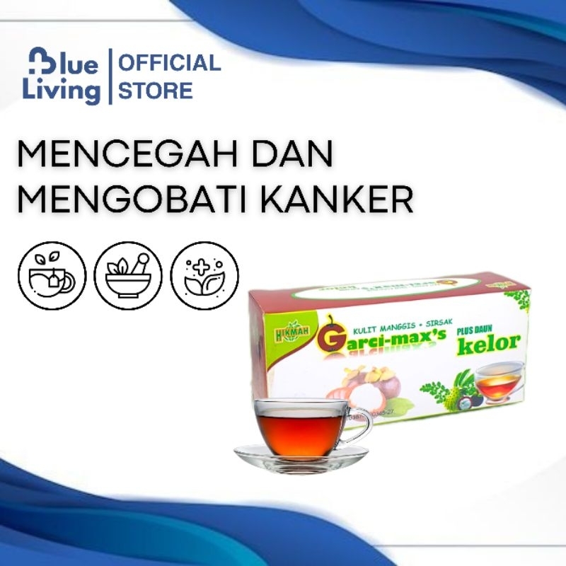 

Teh Celup Garcy Max's Kulit Manggis Sirsak Kelor Anti Kanker Antioksidan Tinggi Blue Living