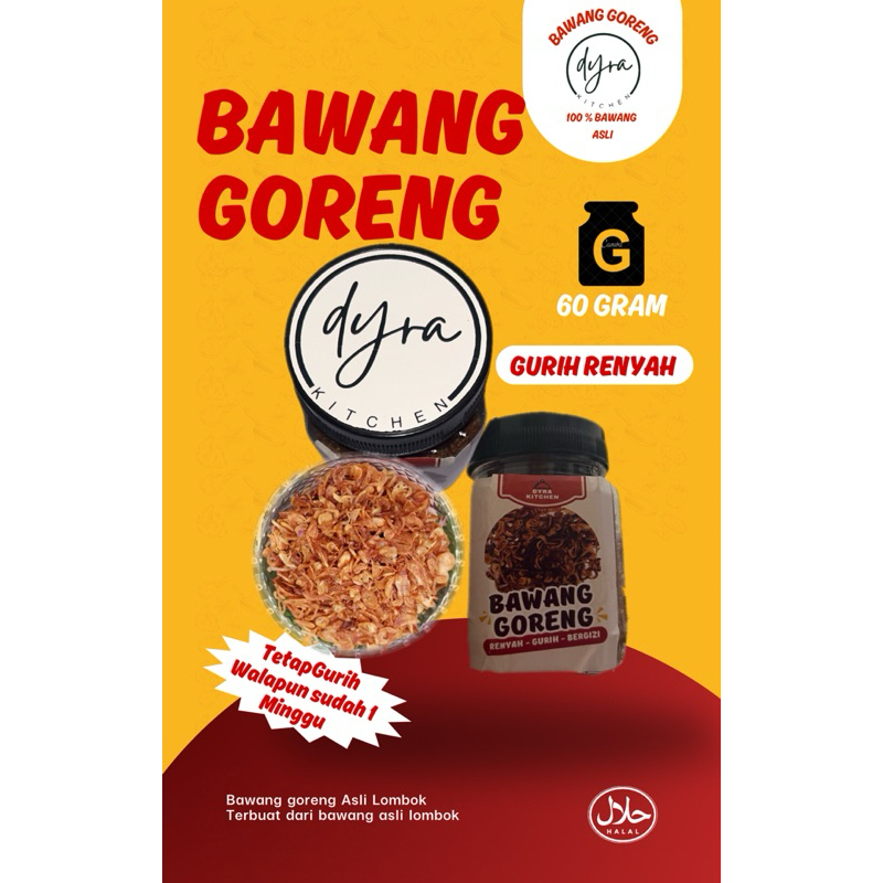 

Bawang Goreng 100% Asli (Halal 100%)