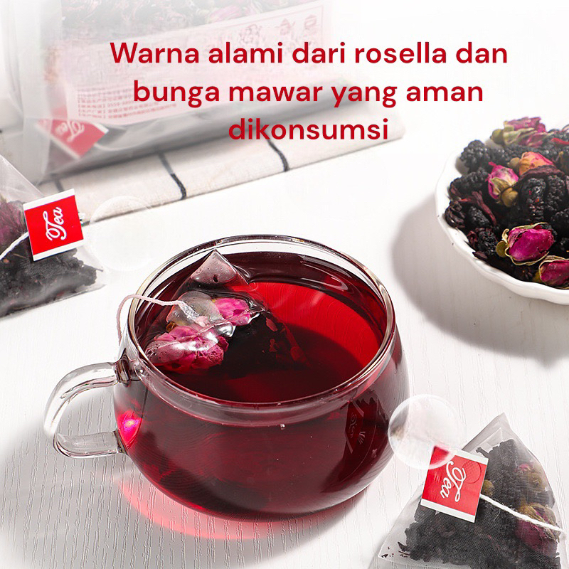 Tisane Tea - Rosella Mulberry Rose Tea / Teh Rosela Mawar Tbk