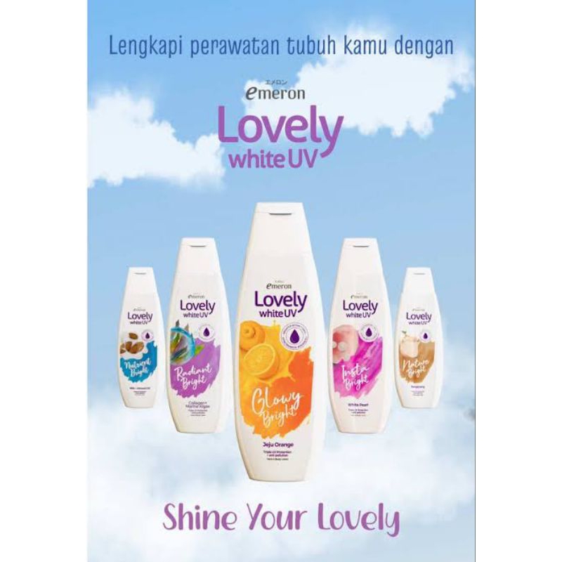 Hand & Body Lotion Glowy Bright - Emeron Lovely - Body Lotion 200ml