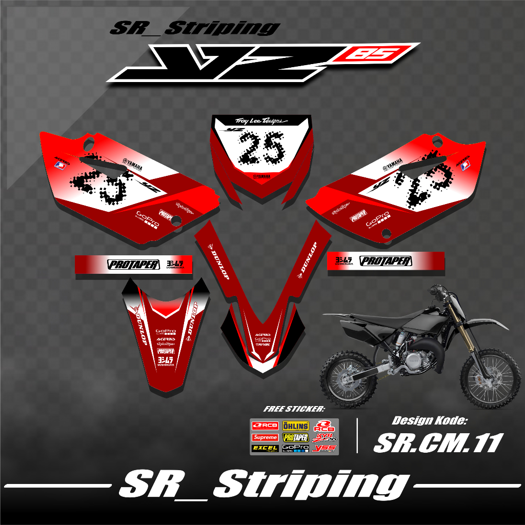 Striping YZ 85 New / Variasi YZ 85 New / YZ 85 New / Stiker YZ 85 New / Striping Motor YZ 85 New Des