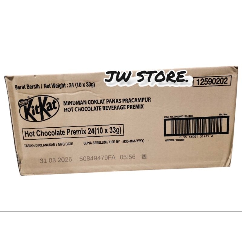 

KitKat Chocolate Drink Original Malaysia 1Dus (24Bags x 10s x 33Grm)