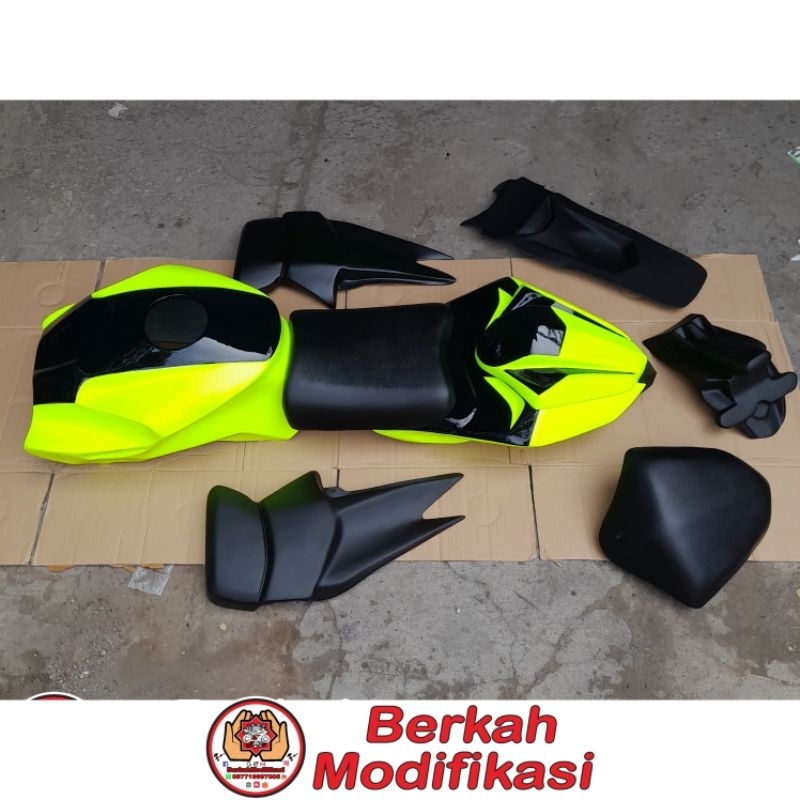 Cover Kondom Tangki Body Belakang Model Ninja 250FI PNP Yamaha Byson Karbu 2010-2014