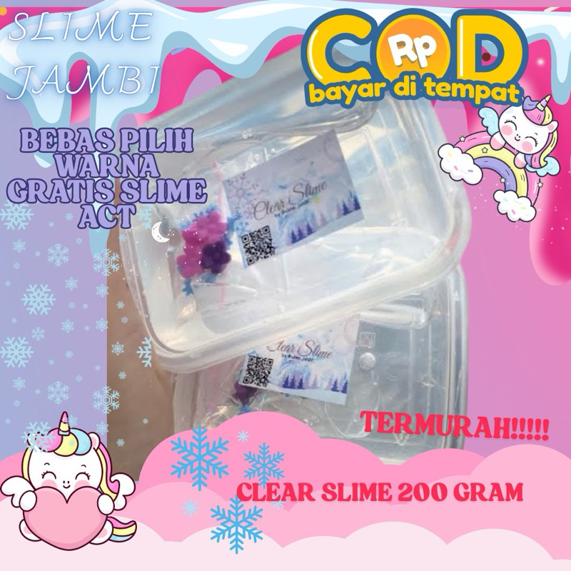 Clear Slime | Slime Bening 200gr
