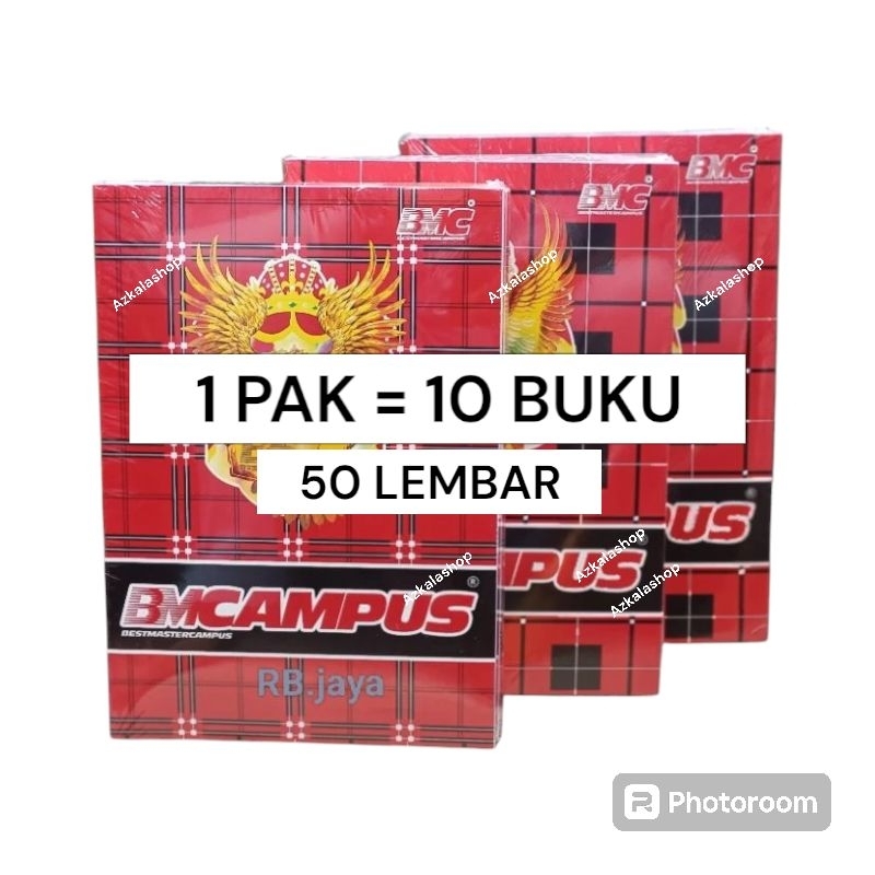 

Ay00! buku tulis BMCAMPUS 1 pack isi 10 buku , 50 dan 36 lembar perbuk