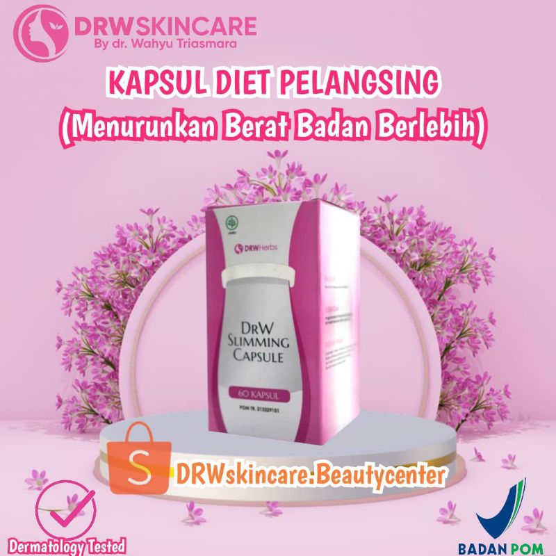 DRW SKINCARE SLIMMING CAPSULE KAPSUL PELANGSING AMAN BPOM BISA COD