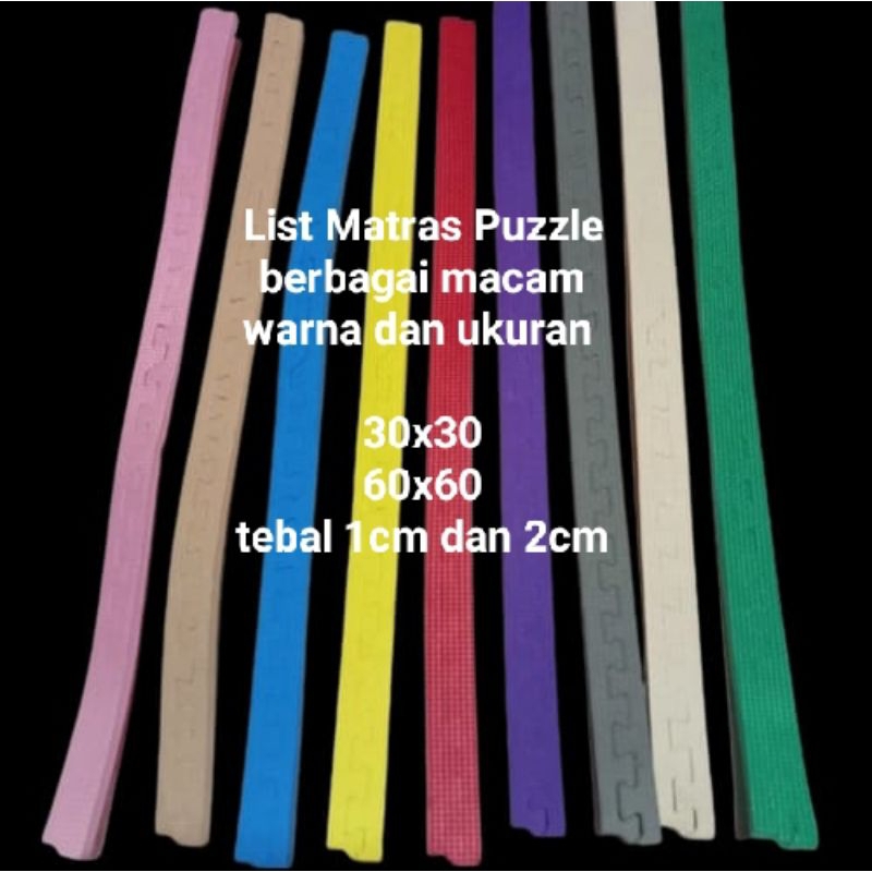 List Matras puzzle / Pinggiran matras tebal 1 cm dan 2 cm