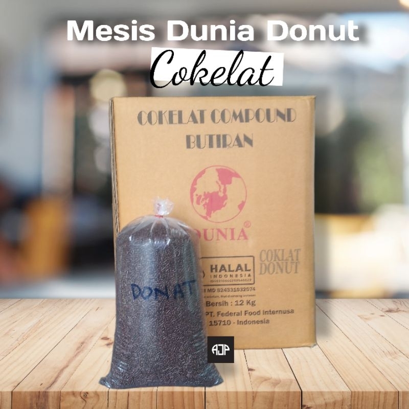

Meses/Mesis Cokelat Compound Dunia Donut | Repack 250 gr