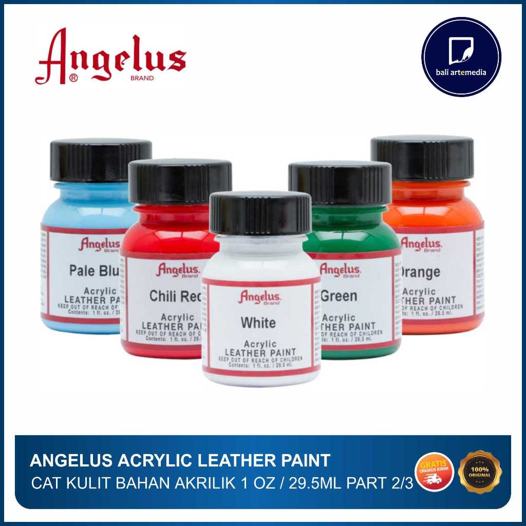 

Angelus - Acrylic Leather Paint - Cat Sepatu Kulit 1oz 29.5ml - Bali Artemedia Part (2/3)