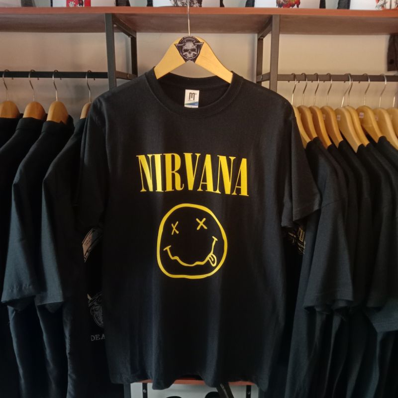 TSHIRT BAND TAG MERCHONS || KAOS NIRVANA || KAOS BAND || KAOS MUSIK || KAOS METAL || KAOS MERCHONS