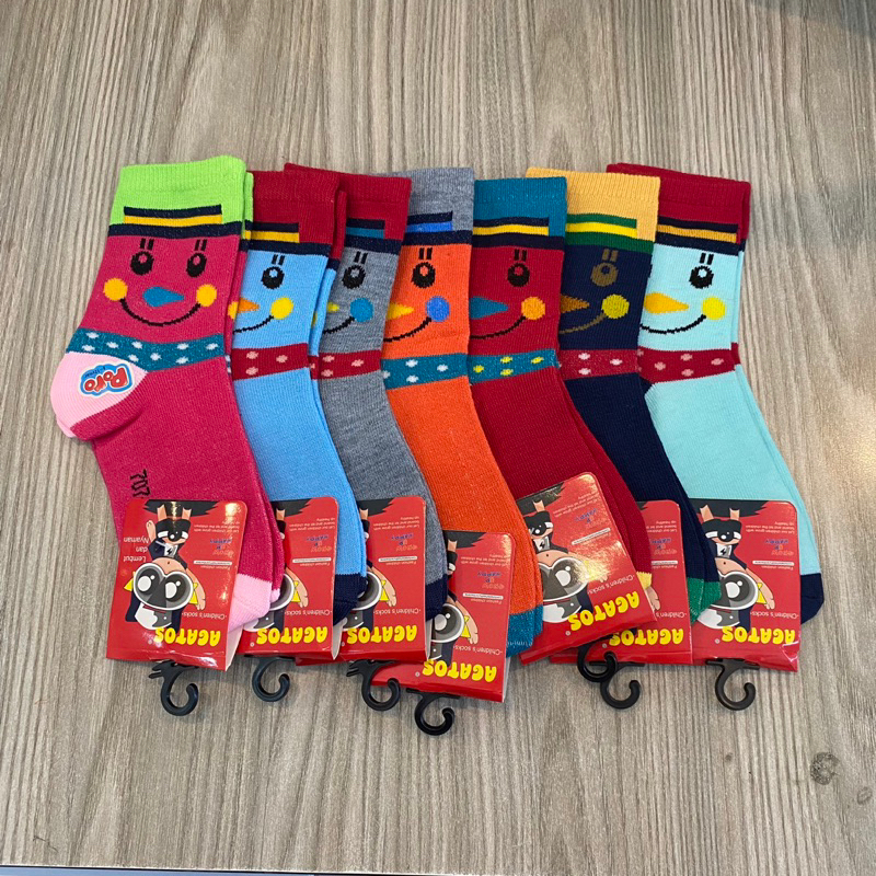 Kaos Kaki Anak Unisex Usia 8-12 thn Taiwan 20, Warna Random