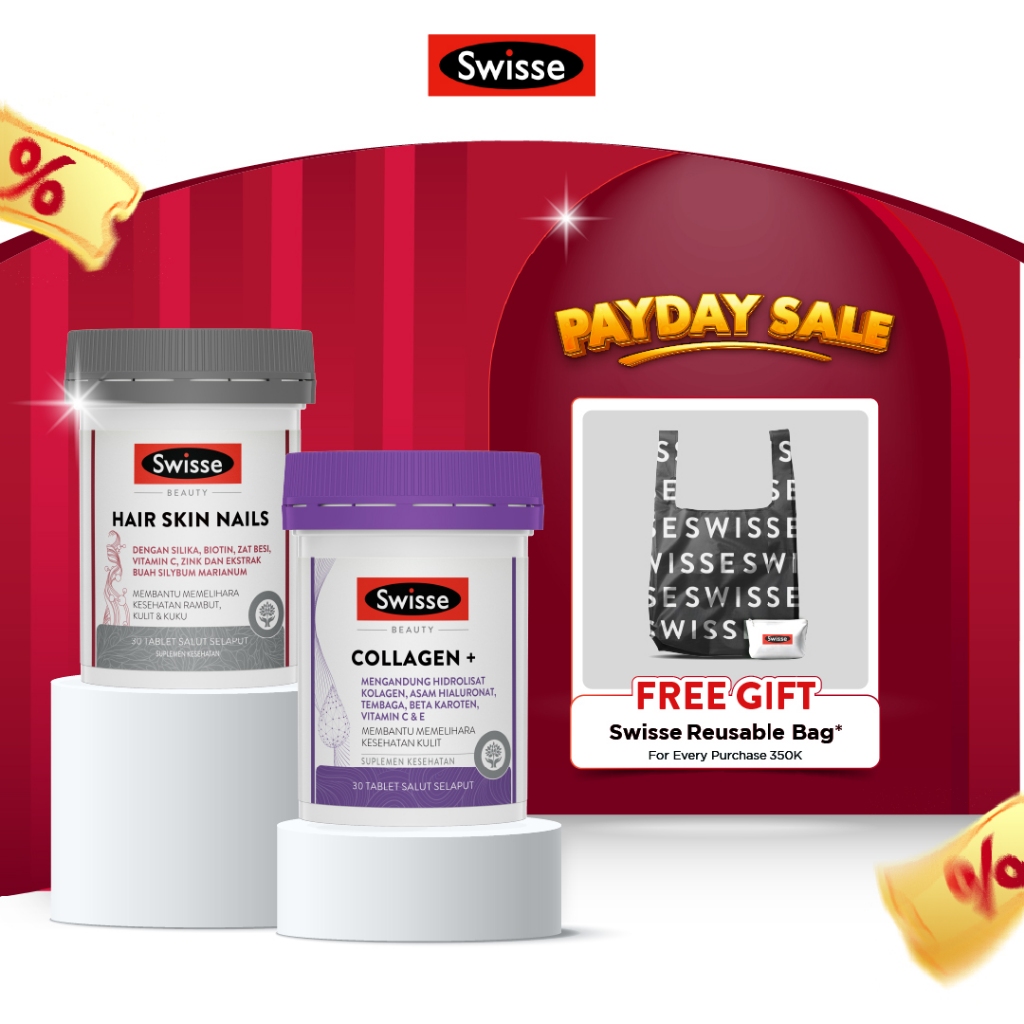 Bundling Swisse Beauty Hair Skin Nails + Swisse Beauty Collagen+