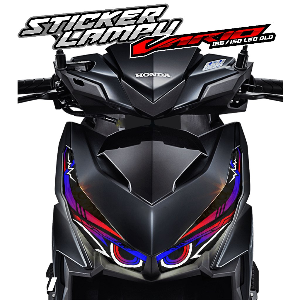 01 STICKER TRANSPARAN LAMPU ALIS VARIO 125/150 LED OLD - STICKER LAMPU ALIS VARIO 125/150 LED OLD MA