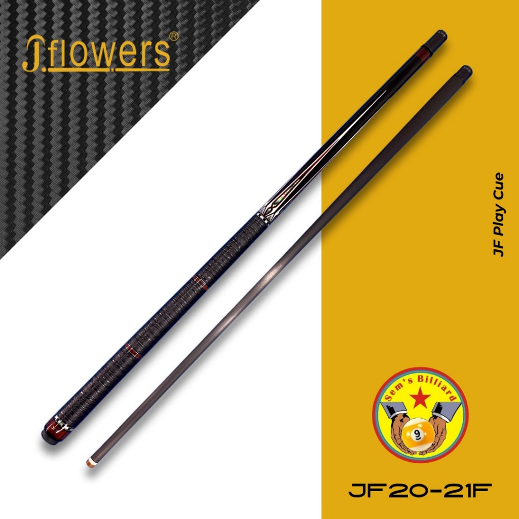 JFlowers Cue - [ JF20-21F ] - [ Play Cue ] - Stick Billiard JFlowers - J Flowers