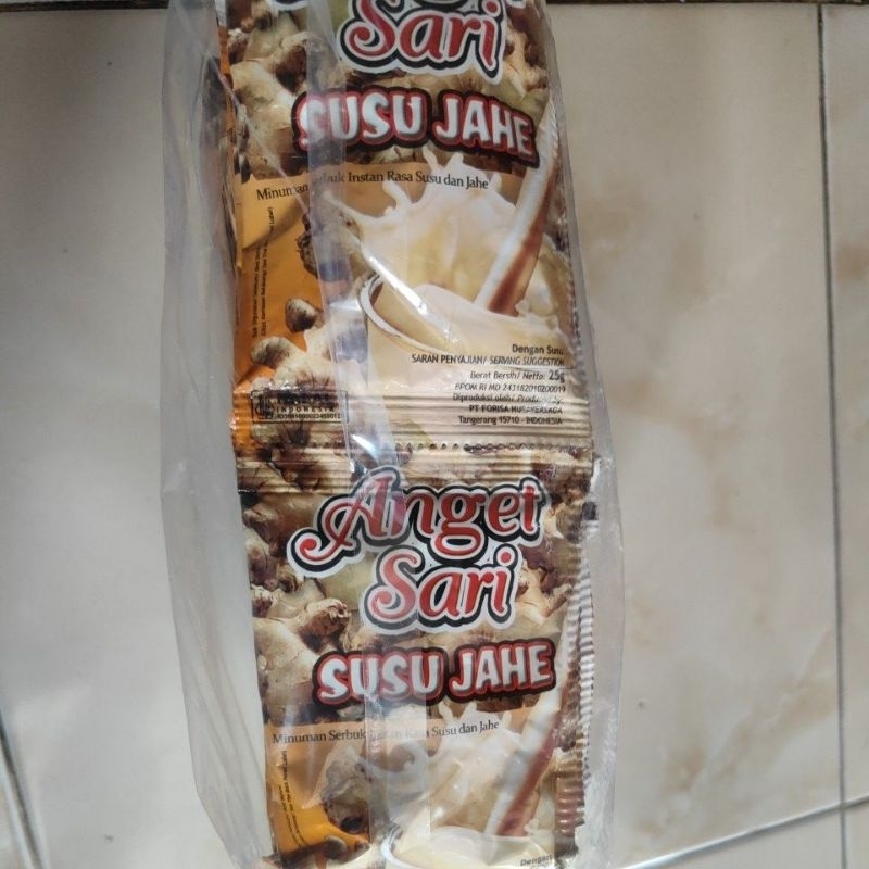 

Anget sari susu jahe minuman instan rencengan isi 10 pcs