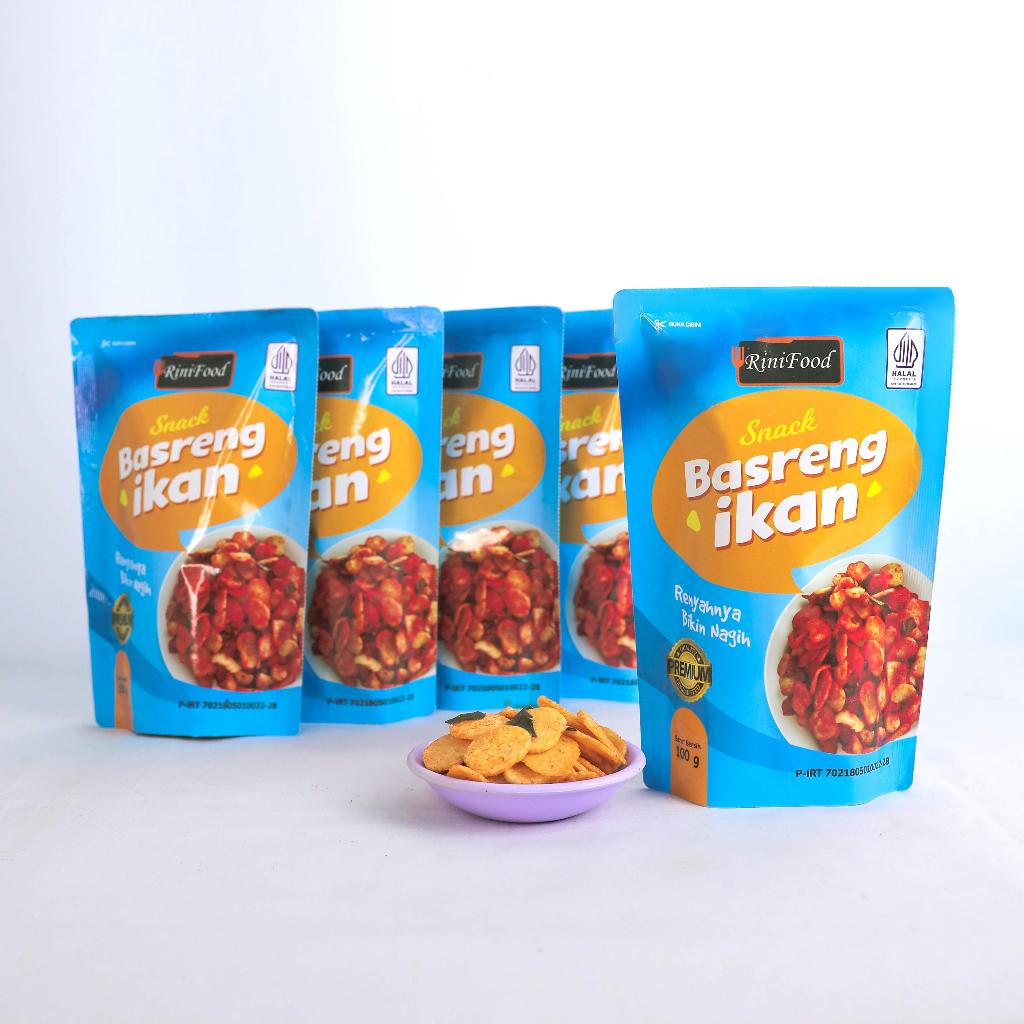 

RINI FOOD Paket Hemat Basreng Ikan Rasa Pedas Daun Jeruk 100 gr dapat 5 pcs