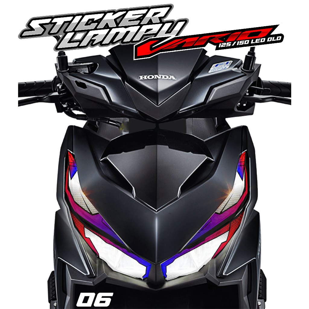 06 STICKER TRANSPARAN LAMPU ALIS VARIO 125/150 LED OLD - STICKER LAMPU ALIS VARIO 125/150 LED OLD RA