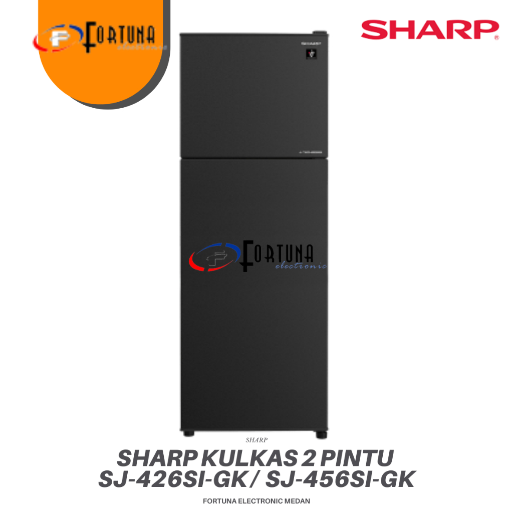 KULKAS SHARP SJ426SIGK SJ456SIGK SJ 426 SI GK / SJ 456 SI GK LEMARI ES 2 PINTU SJ-426SI-GK / SJ-456S