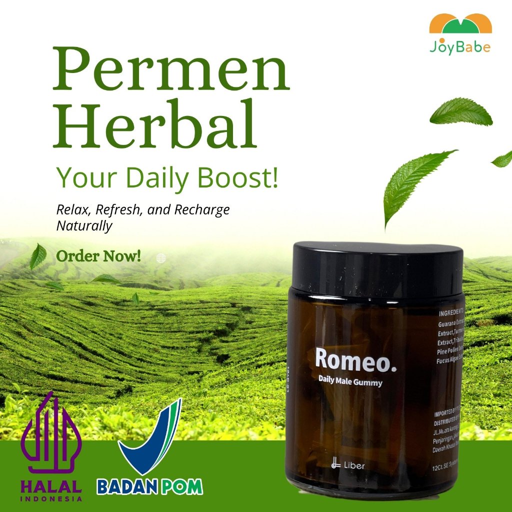 

Liber Gummy Permen Gel Herbal Romeo Juliet Untuk Pria dan Wanita