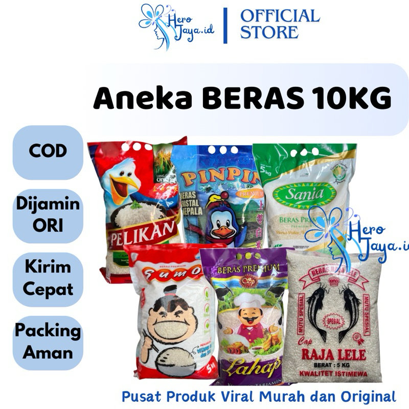 

BERAS 10KG PIN PIN SANIA PELIKAN SUMO LAHAP LELE