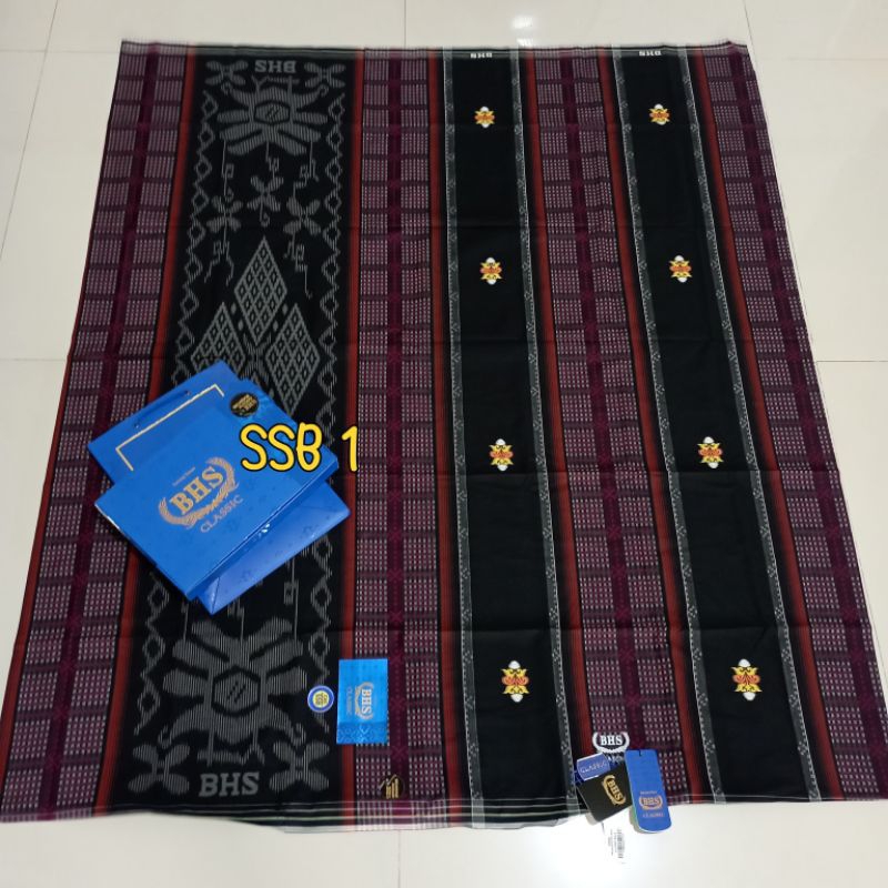 SARUNG BHS CLASSIC SSB GOLD C45 HITAM MERAH 100% ORIGINAL