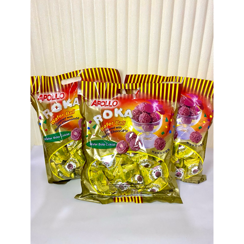 

ROKA APOLLO WAFER COKLAT BERAT 300g ISI 50 pcs
