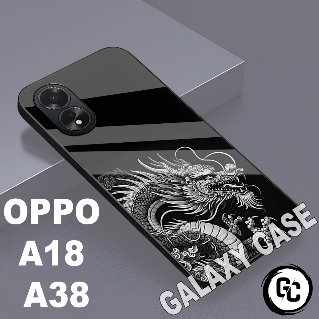 Softcase Glossy OPPO A18/Motif COWOK/case OPPO A38 A18/Casing OPPO A18 A38/silikon kesing