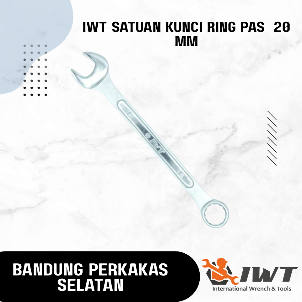 IWT SATUAN Kunci Ring Pas 20 21 22 23 24 mm Combination - 20 MM