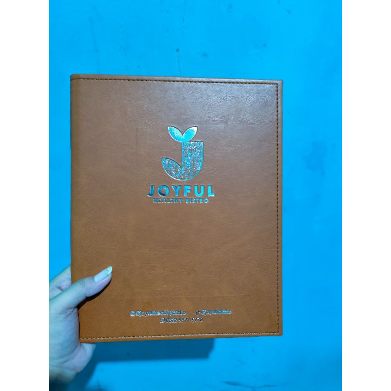 

BUKU MENU LOGO EMBOS MODEL BAUT UKURAN A4