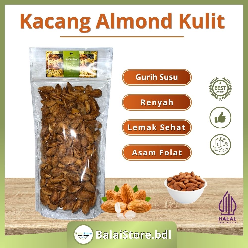 

Kacang Almond Susu 1 Kg Roasted Almond Butter Milk Kacang Almond Panggang oleh Oleh Haji dan Umrah