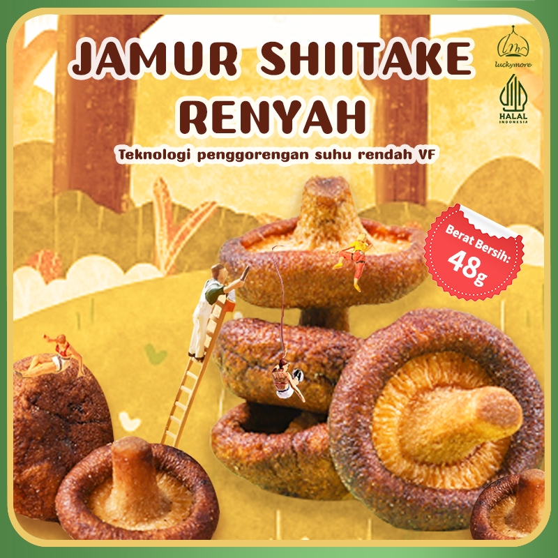 

【Luckymore】HALAL Jamur Renyah 48g - Camilan Sehat Tanpa MSG Halal Tanpa Tambahan Gula, Camilan Sehat dengan Rasa Mewah | Keripik Jamur, Camilan Sehat, Camilan Mewah, Tanpa Bahan Tambahan. Food Snack Cemilan Crispy Masakan
