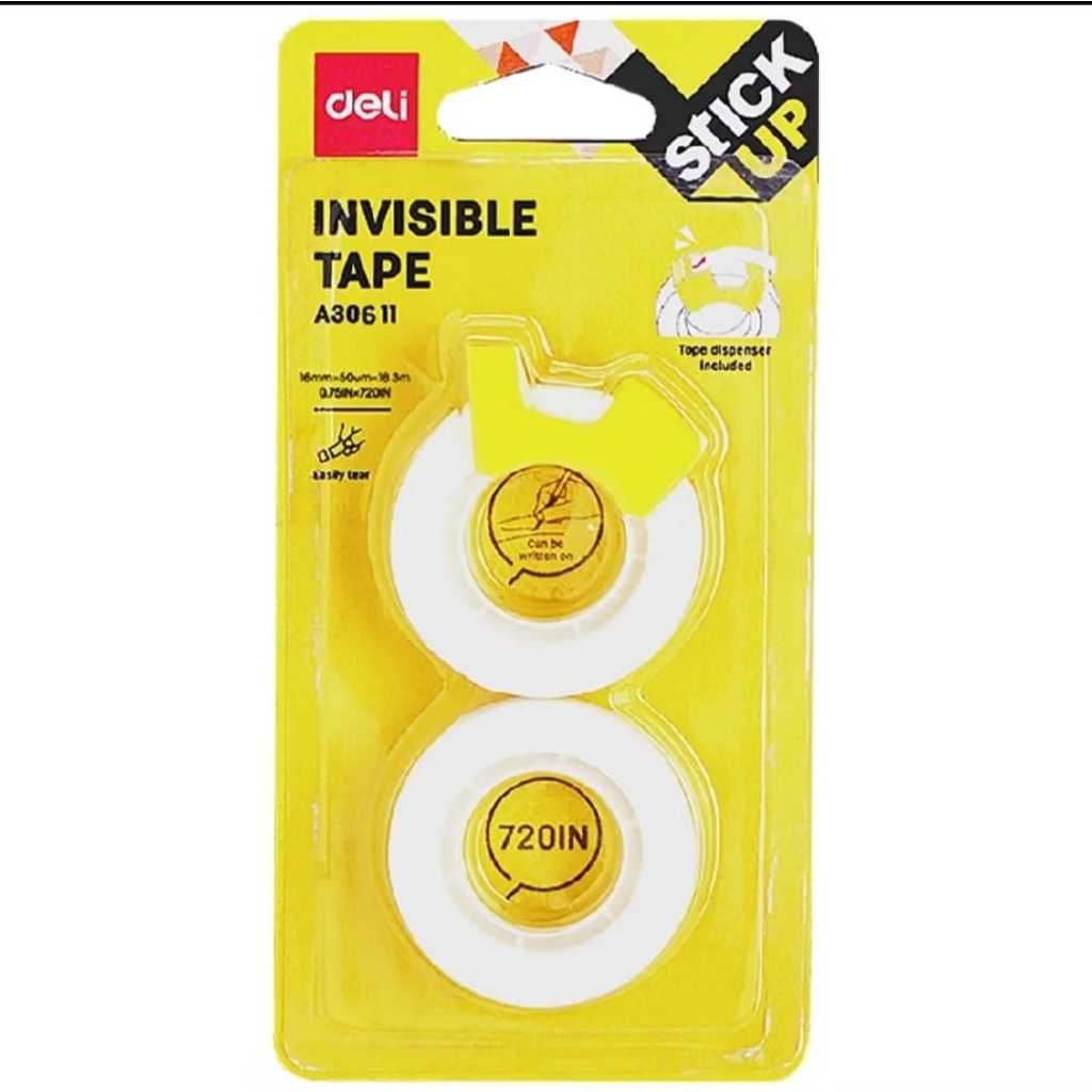 

Deli Isolasi Transparan Invisible Tape 18mm - EA30611