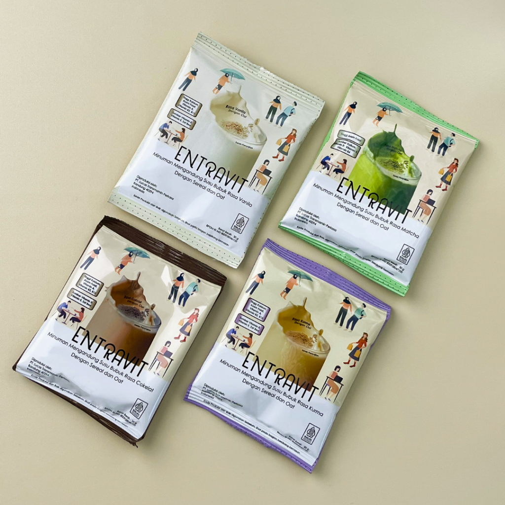 

Entravit Minuman Susu Sereal Oat Kemasan Sachet 30 gram