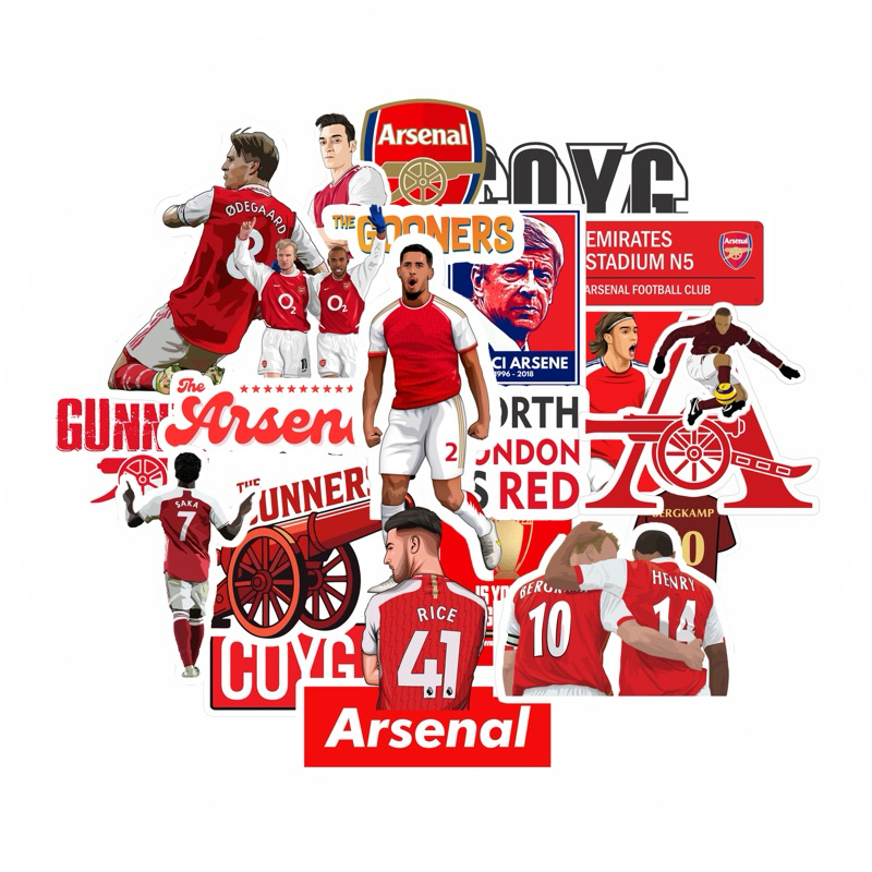 25 pcs STICKER ARSENAL