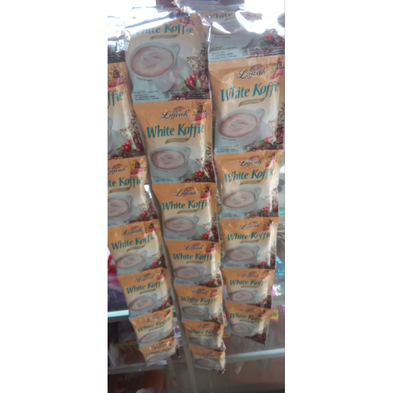 

LUWAK WHITE KOPI /KOPI WHITE HARGA PER RENTENG ISI 10PCS