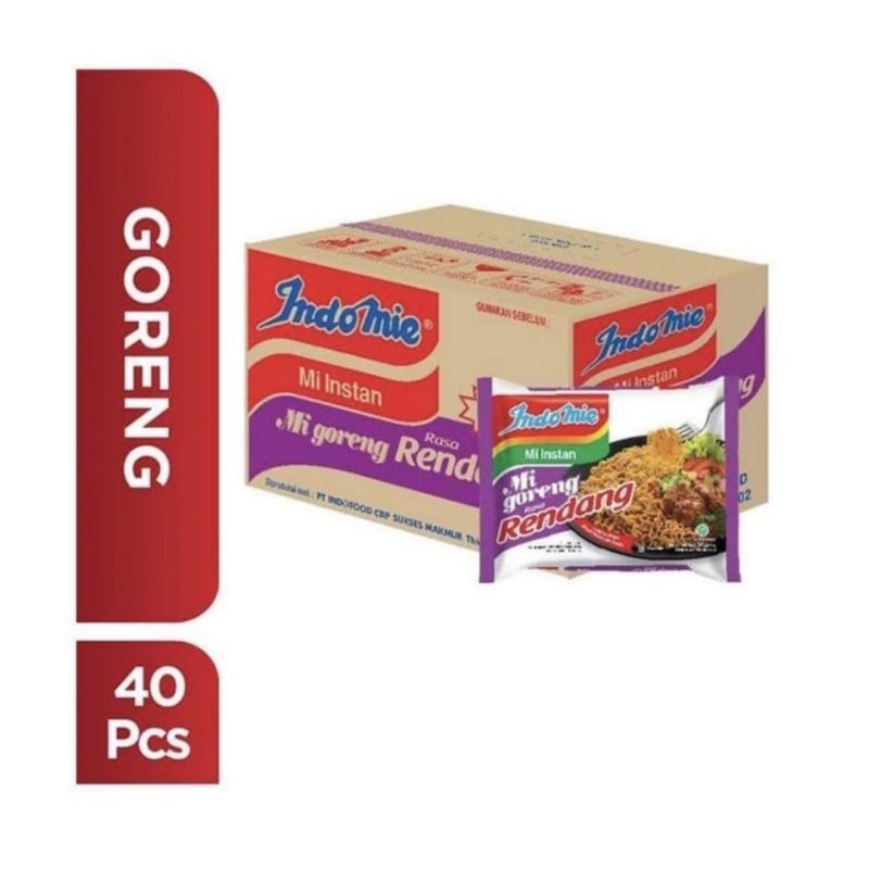 

Indomie Mi Instan Rasa Goreng Rendang [ 1 Dus isi 40 Pcs ]