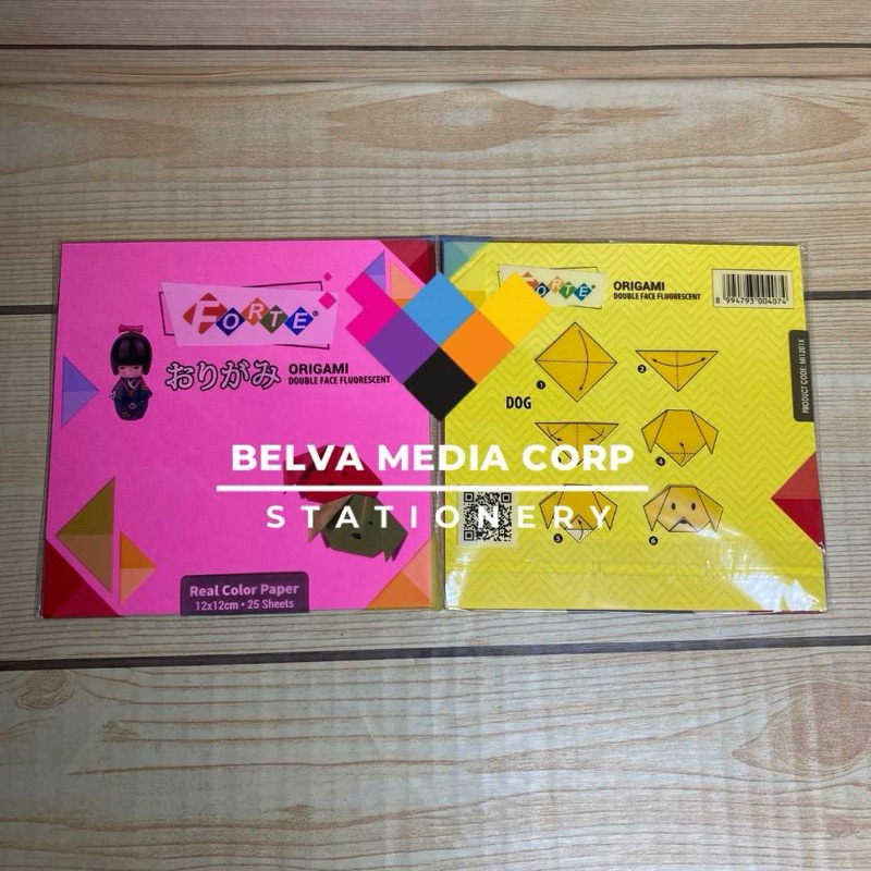 

SATU PACK ( 25 LEMBAR ) ORIGAMI KERTAS LIPAT DUA SISI FORTE 12X12