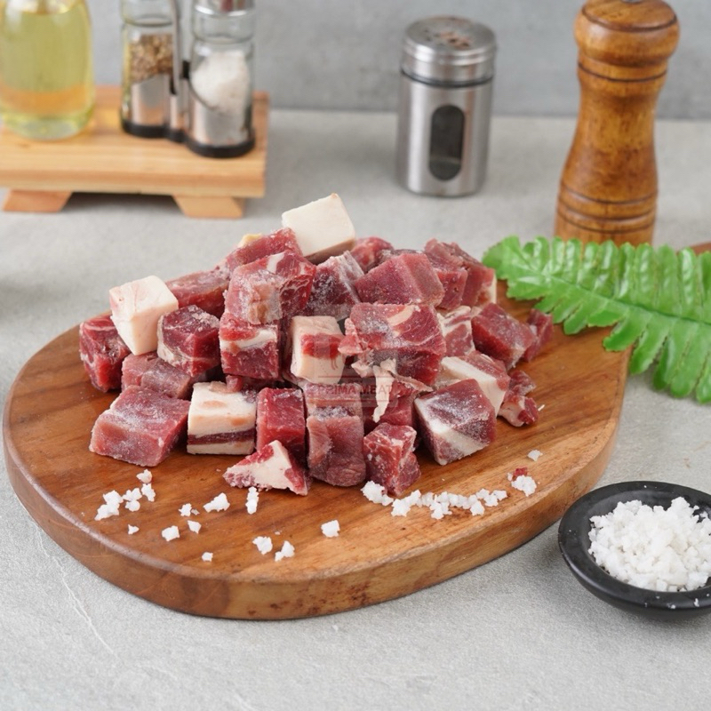 

[GRASS FED] Daging Sapi Sop Rawon Tongseng Sandung Lamur Saikoro Beef Stew Fat 10-15% Reguler Australia 1kg