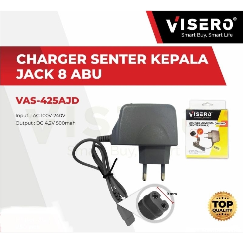Cas senter kepala universal Visero VAS-425AJD 2 Lubang