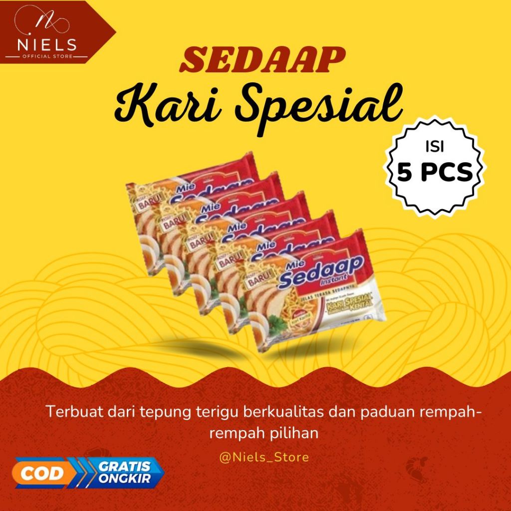 

NIELS - Sedaap Kari Special 5 pcs
