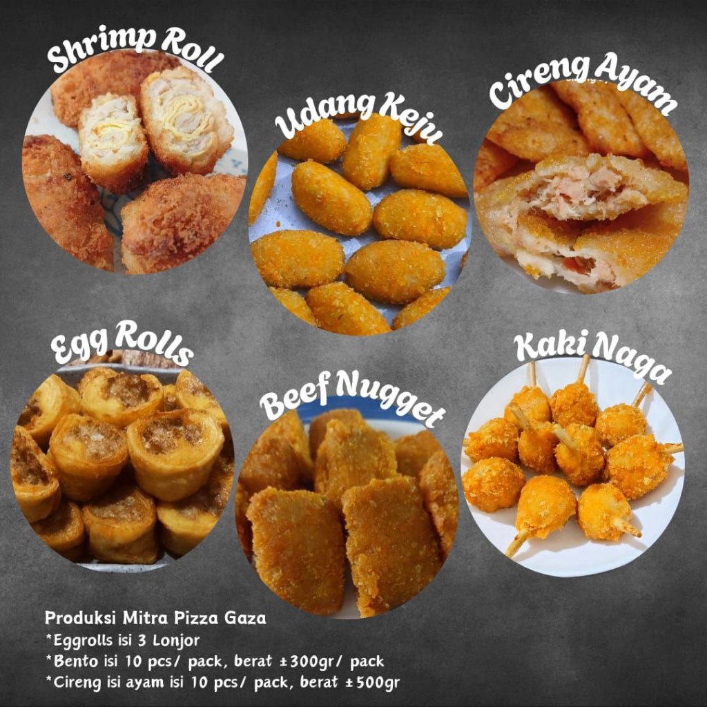 

ANEKA BENTO HOMEMADE | EGG ROLL | SHRIMP ROLL | KAKI NAGA | UDANG KEJU | CIRENG AYAM