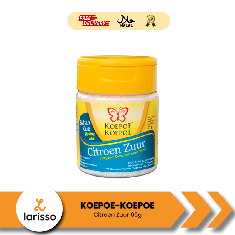 

Koepoe Koepoe Citroen Zuur 65g - Sitrun Asam Sitrat Citrun