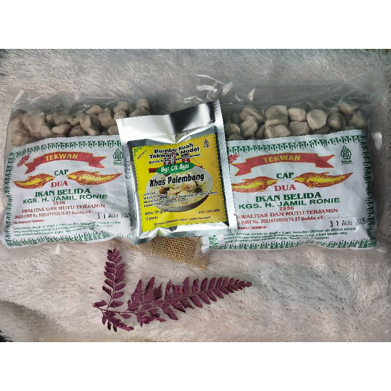 

Paket Hemat Tekwan Kering Khas Palembang 500 gr x 2 pcs Extra Bumbu Tekwan Basah 35 gr
